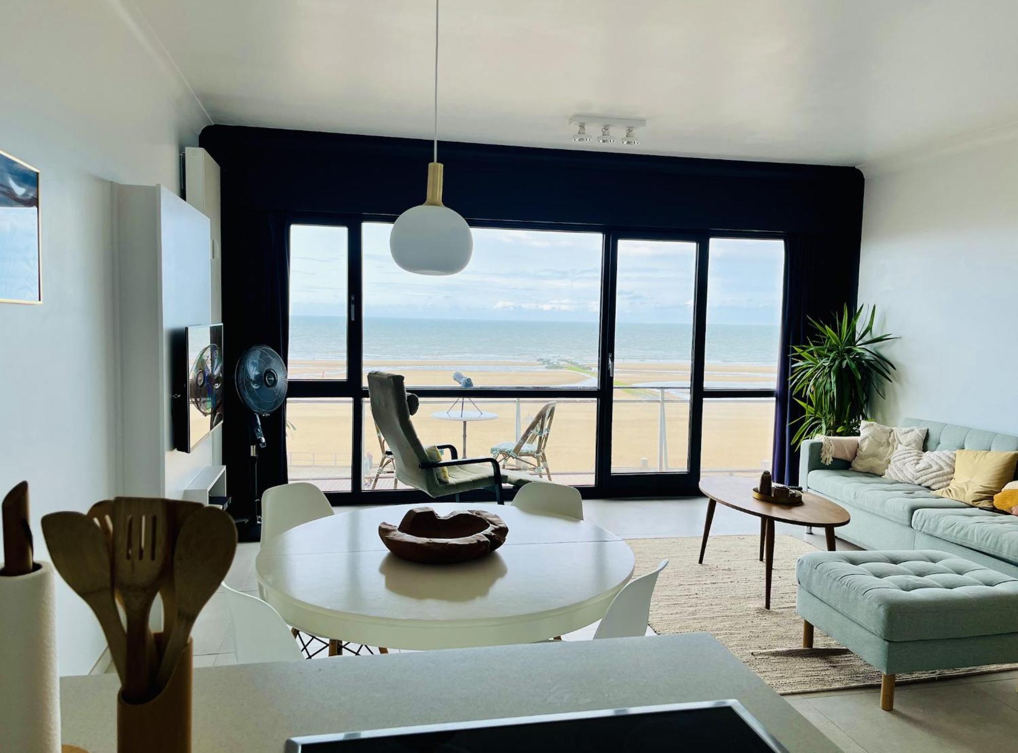 Panoramic Seaview Apartment With Free Private Garage Ostend Exterior foto